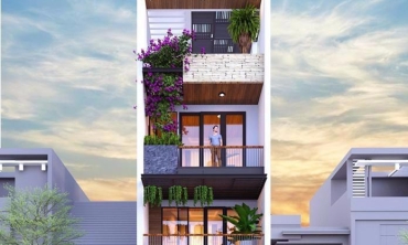 Mẫu lô phố 4 tầng - Nhà Chất HT