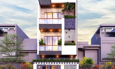 Mẫu lô phố 3 tầng - Nhà Chất HT