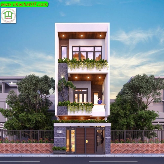 Mẫu lô phố 3 tầng - Nhà Chất HT