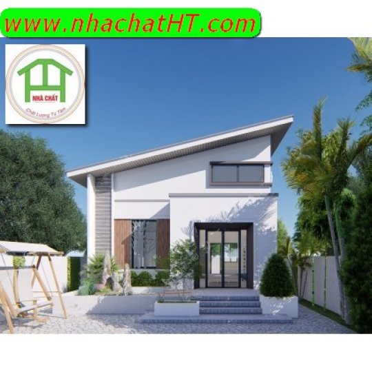 Mẫu cấp 4 sân vườn - Nhà Chất HT