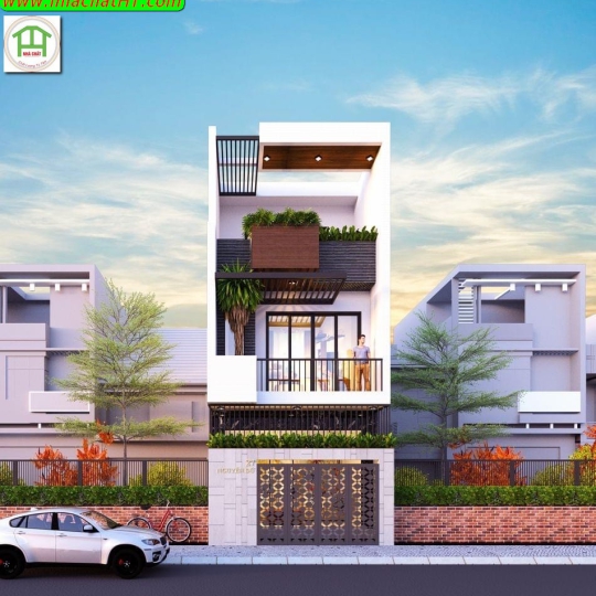 Mẫu lô phố 3 tầng - Nhà Chất HT