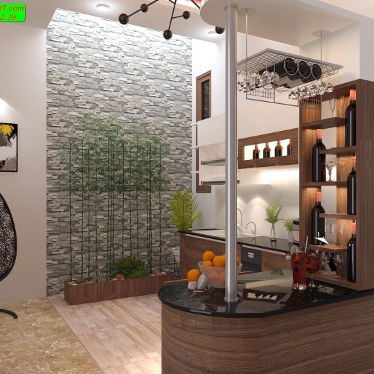 Mẫu nội thất nhà bếp - Nhà Chất HT