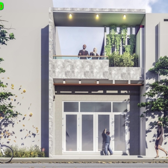 Mẫu cấp 4 lô phố - Nhà Chất HT