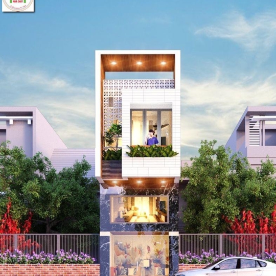 Mẫu lô phố 3 tầng - Nhà Chất HT